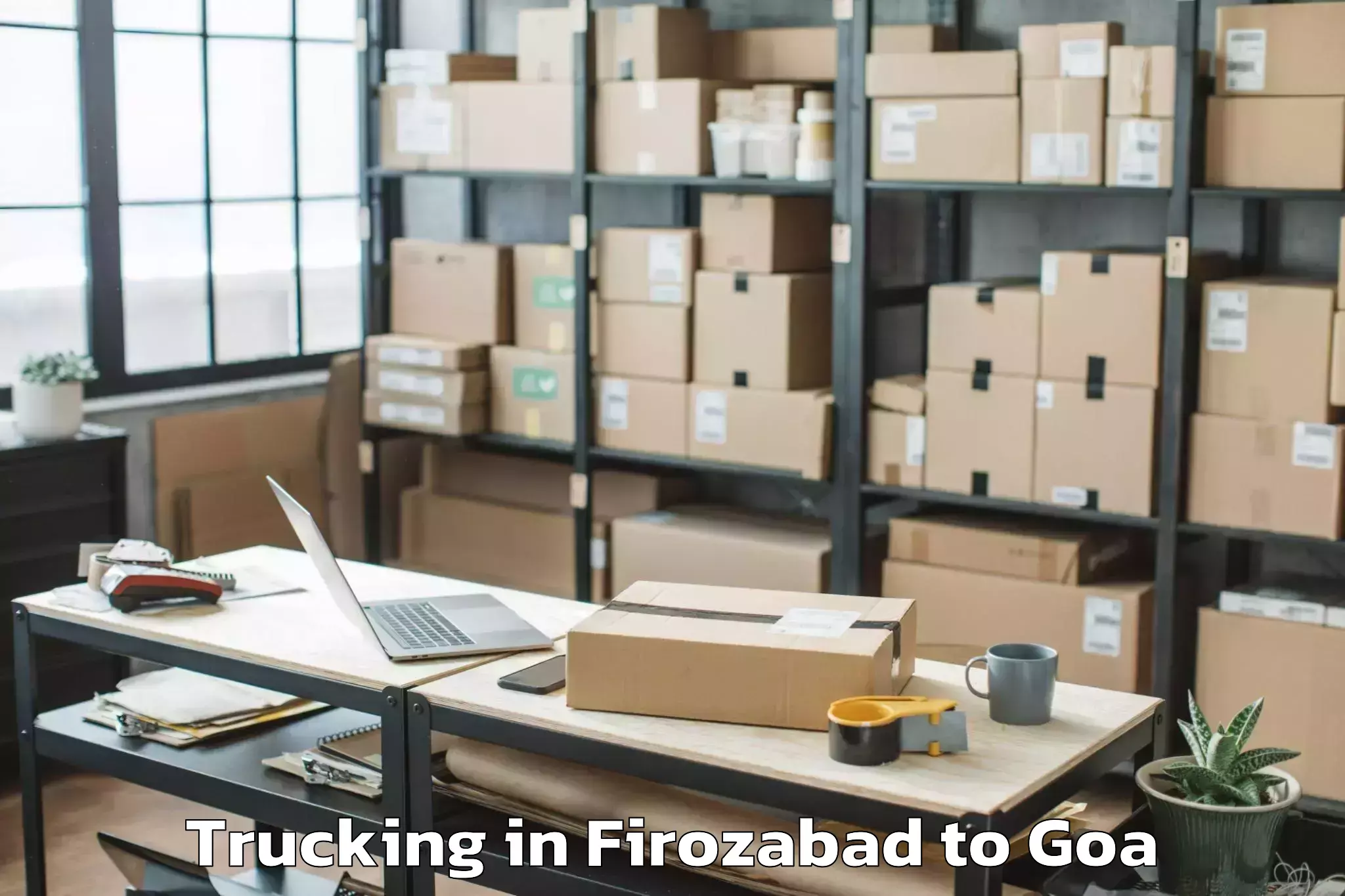 Discover Firozabad to Saligao Trucking